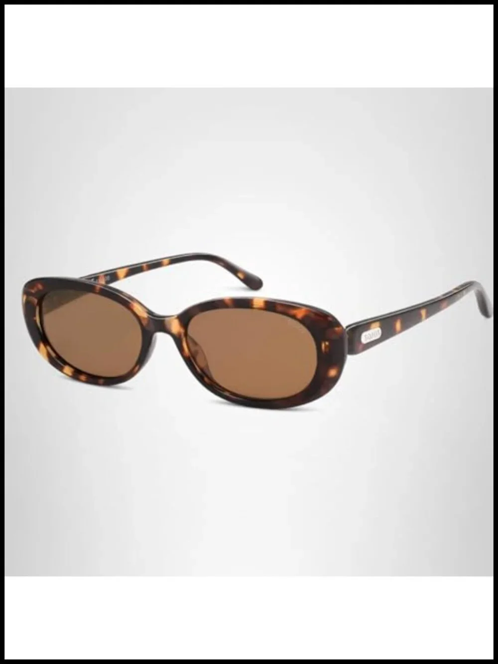 Retro Oval Polarized Sunglasses with UV400 TAC Lenses
